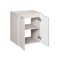 Badmöbel-Set 50cm mit Einbaubecken | 2-teilig kaschmir 