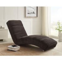 Relaxliege 170cm Plüsch-Cord | mit Quersteppung | schwa