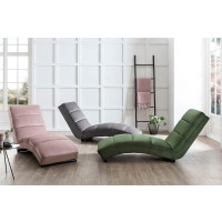 Relaxliege 170cm Chaiselongue | Stoffbezug Samt | ros&eacute