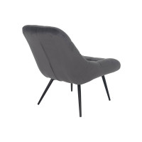 Relaxsessel XXL mit Samtbezug | dekorative Steppung | grau 4