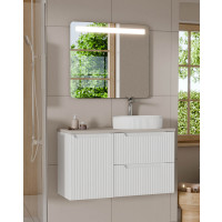 Bad-Set ILUNA White 100cm Schubladen | 2 gallery