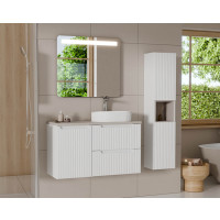 Bad-Set ILUNA White 100cm Schubladen | 3 gallery