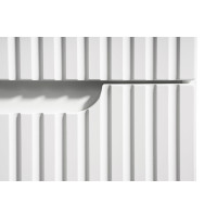 Bad-Set ILUNA White 100cm Schubladen | 3-tlg Wäscheklap