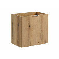 Bad Waschplatz ILUNA Oak 60cm Türen| Becken rund | eich