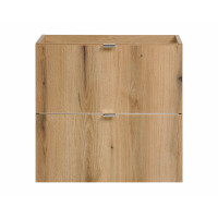 Bad Waschplatz ILUNA Oak 160cm Schubladen | Wäscheklapp