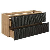 Bad Waschplatz OZEAN Onyx 120cm Schübe | Becken Cloud |