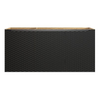Bad Waschplatz OZEAN Onyx 120cm Schübe | Becken Cloud |