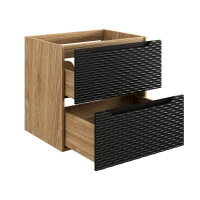 Doppelwaschplatz OZEAN Onyx 120cm Schubfächer | Unterba