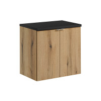 Bad Waschplatz ILUNA Oak 60cm Türen gallery