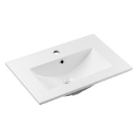 Bad-Set QUERRO 60cm Schubladen | 2-tlg Einbaubecken wh | kas
