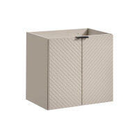 Bad-Set QUERRO 60cm Türen | 2-tlg Aufsatzbecken wh | ka