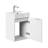 Bad Raumspar-Waschplatz TinyCube 40cm | inkl. Becken | wei&s