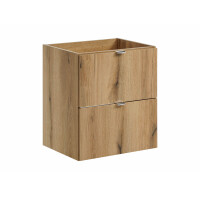 Bad Waschplatz ILUNA Oak 50cm Schubladen | Einbaubecken | ei