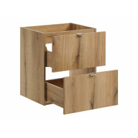 Bad Waschplatz ILUNA Oak 50cm Schubladen | Einbaubecken | ei