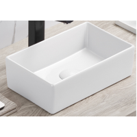 Bad Waschplatz ILUNA Oak 50cm Schubladen | Becken eckig | ei