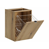 Bad Waschplatz ILUNA Oak 140cm Schubladen | Wäscheklapp