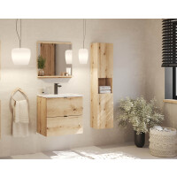 Bad Waschplatz ILUNA Oak 140cm Türen | zum Unterbau blk