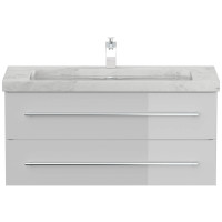 Badmöbel Waschtisch NATURE 100cm | Marmor-Waschbecken |