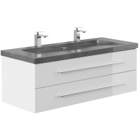 Bad Doppel-Waschtisch NATURE 130cm | Granit-Becken |...