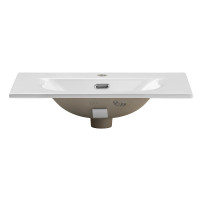 Bad Waschplatz LUX Achat 60cm Schubladen | Einbaubecken | be