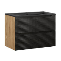 Bad Waschplatz LUX Onyx 80cm Schubladen gallery