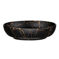 Bad Waschplatz LUX Onyx 90cm Schublade | Becken marmoriert |