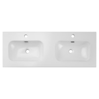 Bad Doppel-Waschplatz BELEZA 120cm Türen | Einbaubecken