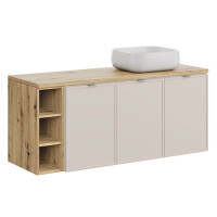 Waschplatz140cm mit Aufsatzbecken wei&sz gallery