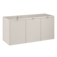 Waschplatz140cm mit Aufsatzbecken weiß & Regal | k