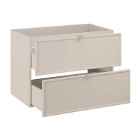 Badmöbel-Set 80cm mit Aufsatzbecken | 2-teilig kaschmir
