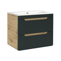 Bad Waschplatz ARUBA black 70cm | Einbau gallery