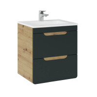 Bad Waschplatz ARUBA black 50cm | Einbau gallery