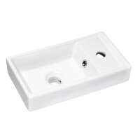 Bad  Waschplatz ARUBA black 40cm XS | Einbaubecken | eiche-s