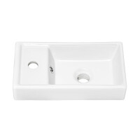 Bad  Waschplatz ARUBA black 40cm XS | Einbaubecken | eiche-s