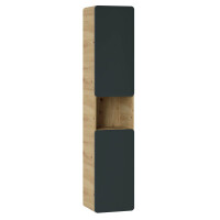 Badezimmer Hochschrank ARUBA black 2-t&u gallery