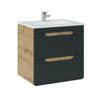 Bad-Set 5-teilig ARUBA black 60cm | Einbaubecken |...