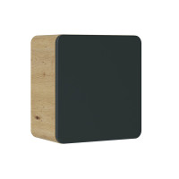 Bad-Set 6-teilig ARUBA black 80cm | Aufsatzbecken | eiche-sc