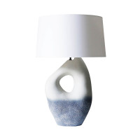 Tischleuchte Keramik handbemalt 69cm hoc gallery