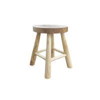 Garten Hocker rund 35 x 45cm Rundholz | gallery