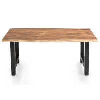 Essgruppe 5-teilig Wabe 160 x 85cm Akazie | creme-schwarz 4