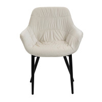 Essgruppe 5-teilig Wabe 160 x 85cm Akazie | creme-schwarz 6