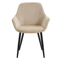 Essgruppe 5-teilig Cord160 x 85cm Akazie | beige-schwarz 5