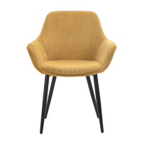 Essgruppe 5-teilig Cord160 x 85cm Akazie | gold-schwarz 5