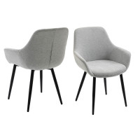 Essgruppe 5-teilig Struktur 160 x 85cm Akazie | hellgrau-sch