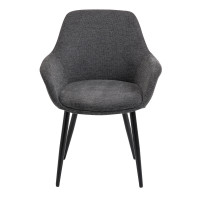 Essgruppe 5-teilig Struktur 160 x 85cm Akazie | anthrazit-sc