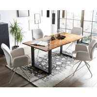 Essgruppe 5-teilig Cognac 160 x 85cm Aka gallery