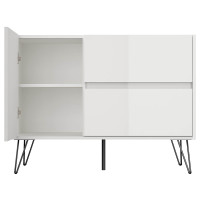 Sideboard FAVIER 100 x 76cm | 2 Schubladen 1 Tür | wei&