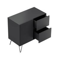 Sideboard FAVIER 80 x 76cm | 2 Schubladen 1 Tür | grafi