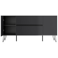Sideboard FAVIER 155 x 76cm | 2 Schubladen 2 Türen | gr