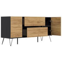 Sideboard FAVIER 155 x 76cm | 2 Schubladen 2 Türen | gr